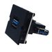 BACHMANN Frame 1xUSB 3.0, 90° uitgang zijkant