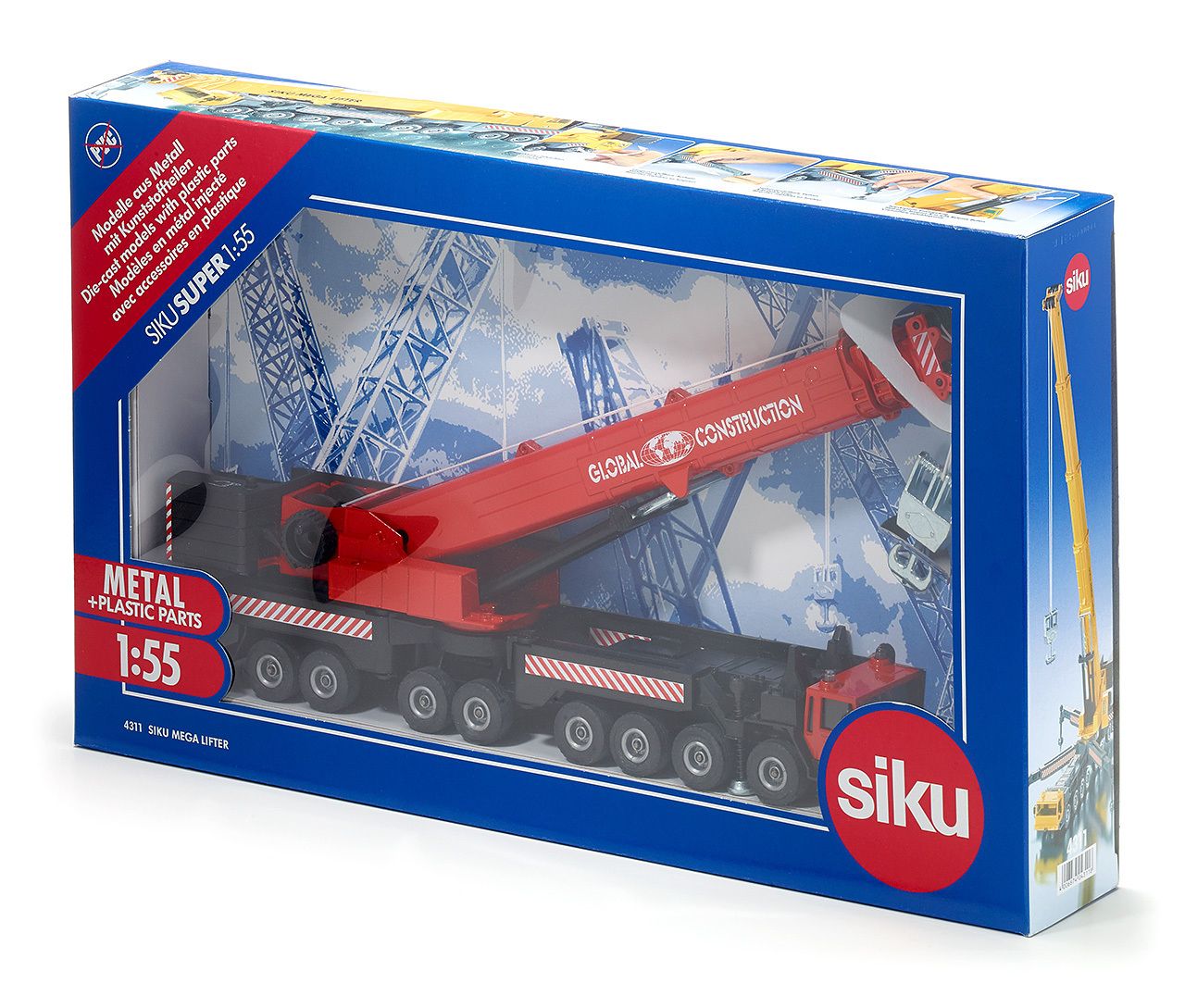 SIKU Mega Lifter Kraanwagen Met Telescopische Arm - 4311