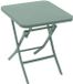 Hespéride Bijzettafel/tuin tafel Oase - metaal - groen - 40 x 40 x 45 cm - voor buiten - inklapbaar