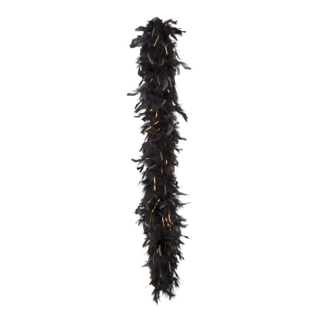 Boland boa glamour 180 cm zwart/goud