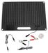 panneau solaire 100W, avec double port USB, 12V/24V, adapté pour powerbanks, téléphones et ordinateurs portables