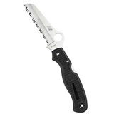 Spyderco Atlantic Salt Black Lockback Outdoor Knife C89SBK