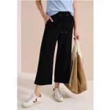 3/4 Pantalon à jambes larges en qualité seersucker