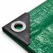 Afdekzeil, 3 x 3 m, afdekzeil en beschermend zeil, groen, tuinzeil en multifunctioneel zeil, waterdicht, 200 g/m², groen, dekzeil met ingestanste ringen, voor tentzeil, tentzeil en camping, bouwzeil