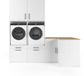 Wasophoogte® Wasmachine Kast Marrakech - Wasmachine verhoger - Wasmachine ombouw - 700(D)*2480(B)*2350(H) mm - Wit