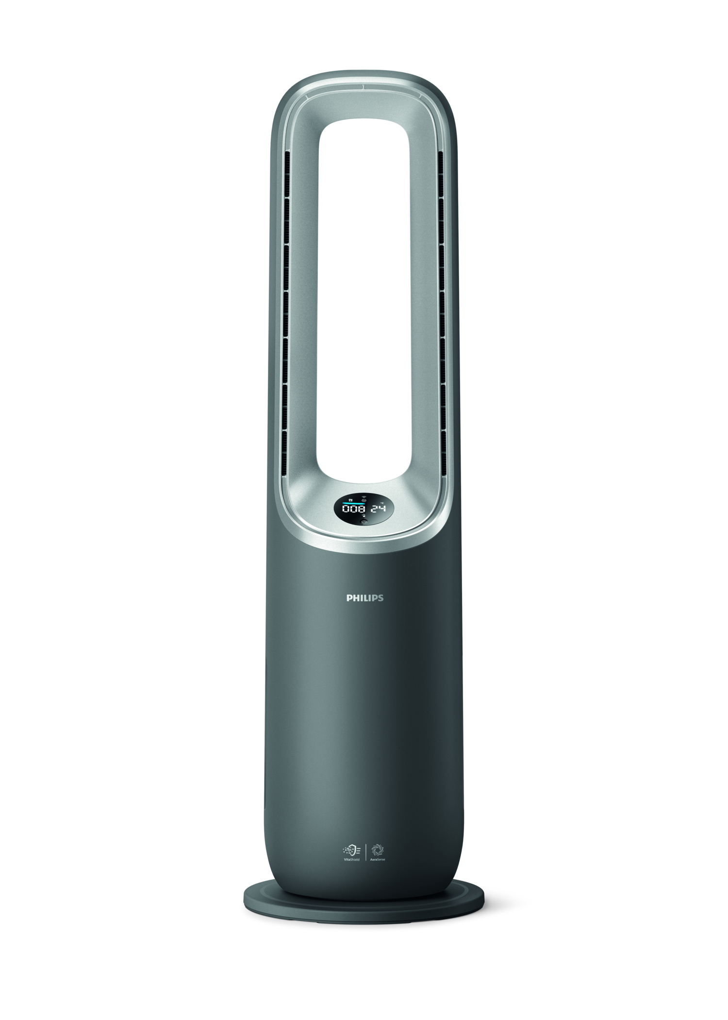 Philips Air Performer 8000 Series AMF870/15 - 3-in-1 Air Purifier, Fan & Heater - HEPA Filter - 270 m³/h - Grey - App Connected