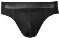 HOM HO1 mini briefs slip (1-pack) - herenslip met horizontale gulp - zwart