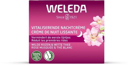 WELEDA Vitaliserende Nachtcrème - Wilde Rozen & Witte Thee - Anti-Age - 30+ huid - 40ml
