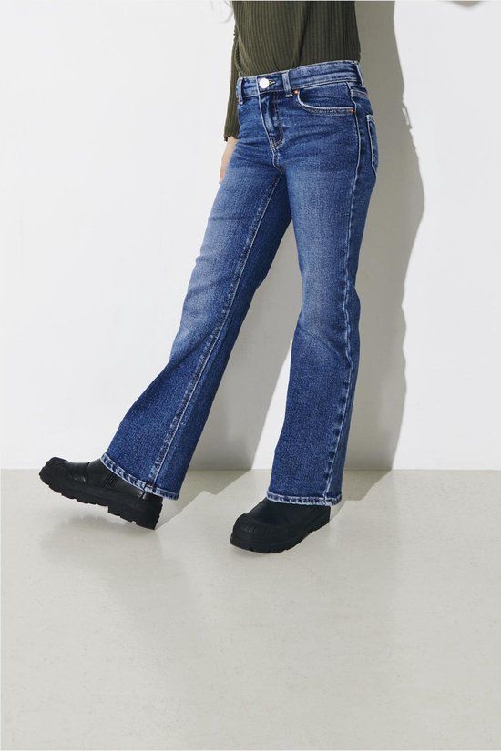 ONLY KOGJUICY WIDE LEG DNM CRO557 NOOS Girls' Jeans - Size 164 - Medium Blue Denim
