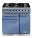 Falcon Deluxe 900 Range Cooker - Electric - Gas Hob - Blue