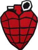 Rock Off Green Day - Grenade Patch - Rood/Zwart