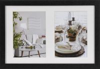 Henzo Modern Gallery Collagelijst voor 2 foto's - Hout - Zwart - 23x35 cm