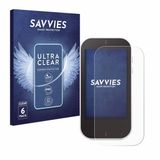 Savvies - Screenprotector voor Garmin Approach G80 - Folie Beschermfolie transparant 6 Stuks