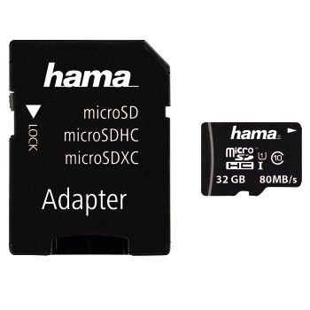 Hama microSDHC 32GB UHS-I Klasse 10 geheugenkaart