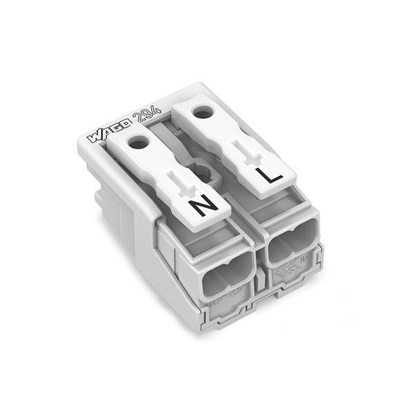 Wago 294-4012 Steekklemaansluiting - 2 x 0.5 - 2.5 mm2 - 1 stuk