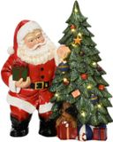 Lumineo Micro LED kerstman l8.5b23h30 cm warm wit