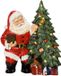 Lumineo Micro LED kerstman l8.5b23h30 cm warm wit