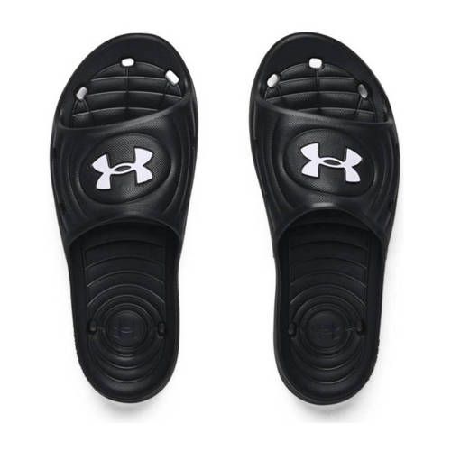 Under Armour Locker IV badslipper zwart/wit