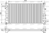 VALEO 733203 Radiateur moteur Grille de radiateur soudée, Aluminium, sans cache
