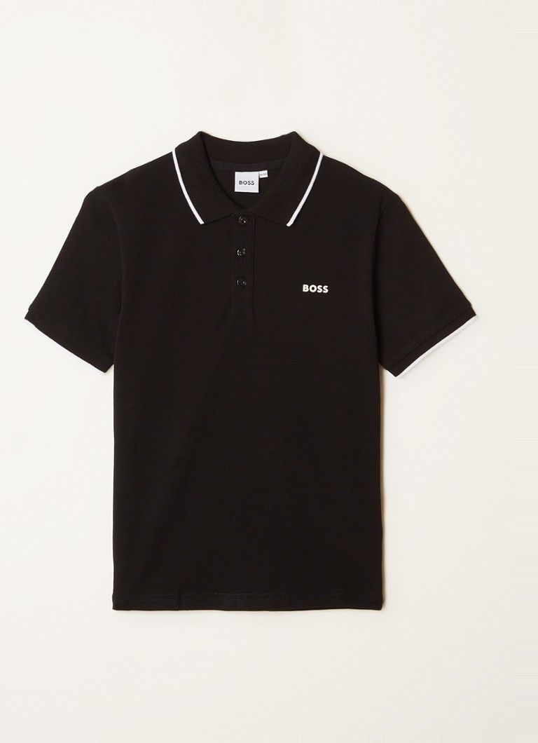 HUGO BOSS Polo van piqué katoen met logo