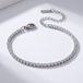 Lundholm Inge Tennisarmband Dames Zilverkleurig – Premium Stainless Steel Jewellery – Armband met Zirkonia Steentjes – Verstelbaar 16,5 + 5 cm – Elegante Sparkle Armband – Waterproof & Hypoallergeen