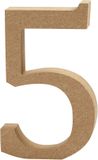Creotime Houten Cijfer 5 13 Cm