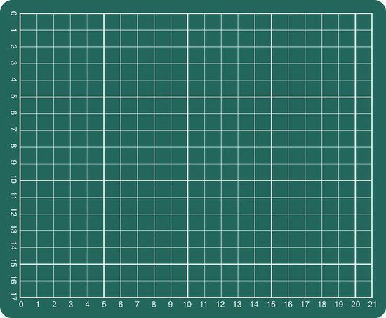 Merkloos Rillstab Snijmat A5 - 220 x 153 mm - Groen