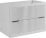 3E 3xE living.com 3xE living Meuble sous-vasque suspendu 80 cm, 2 tiroirs, blanc