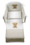 Italbaby Maxi Petit Amis beddengoedset, 5-delig, wit, meerkleurig