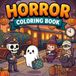 Horror Coloring Book: Spooky Cute Ghost Train and Night Railway Station