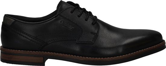 Rieker Heren Veterschoenen - Zwart - Maat 41 - Herfst/Winter 2024