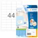 HERMA 5051 universele etiketten A4 klein (48,3 x 25,4 mm, 25 velle, papier, mat) zelfklevend, bedrukbaar, permanente klevende adreslabels, 1.100 etiketten voor printer, wit