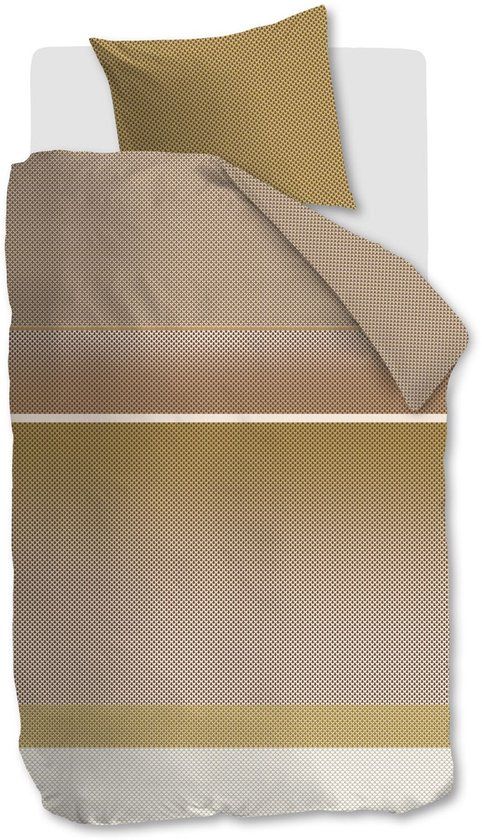 Beddinghouse Elvi dekbedovertrek - Eenpersoons - 140 x 200/220 cm - Goud