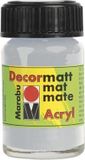 Marabu Decormatt acryl 15 ml - Zilver metallic