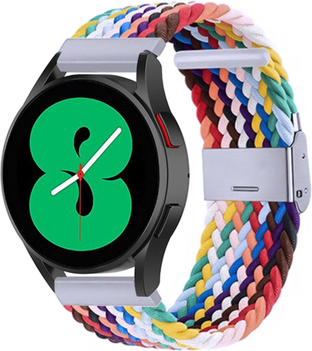 Qubix Braided Bandje - Multicolor - Garmin Venu / Sq / Sq2 / 2 plus