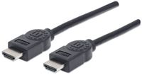 Manhattan Câble HDMI 4K@30Hz, 1,8 m, Mâle vers Mâle, Noir