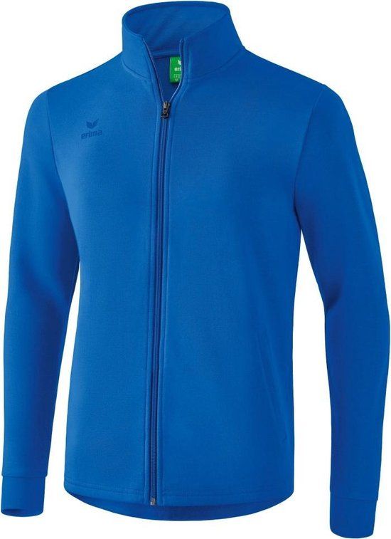 Erima Casual Sweatjack - blauw kobalt - Heren - Maat XXXL