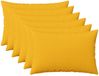 vidaXL Kussensloop - 6 st - HEERLEN - Licht Geel - 50 x 75 cm - Stof