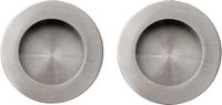Henderson Poignée de porte coulissante encastrée ronde 50mm inox (2) 385/SS