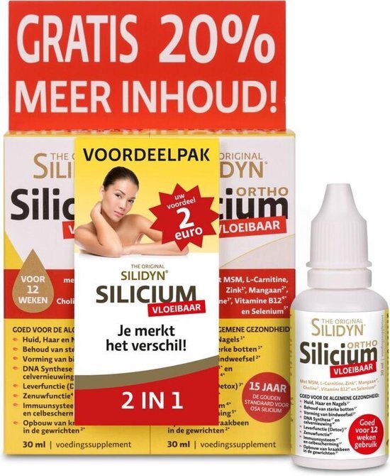 Silidyn Vedax Silicium Druppels Duoverpakking 2x25ml