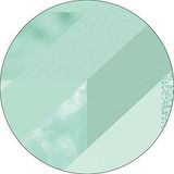 Bonateks Ronde digitaal bedrukte muismat, antislip onderkant, voor kantoor en thuis, diameter: 22 cm