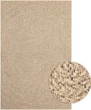 vidaXL Vloerkleed ZIZUR binnen en buiten 200x290 cm jute look