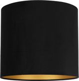 Uniqq Lampenkap velours zwart Ø 40 cm - 40 cm hoog
