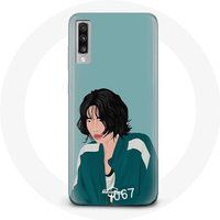 Maniacase Etui voor Samsung Galaxy A50 inktvis spel Kang Sae Byeok gezicht
