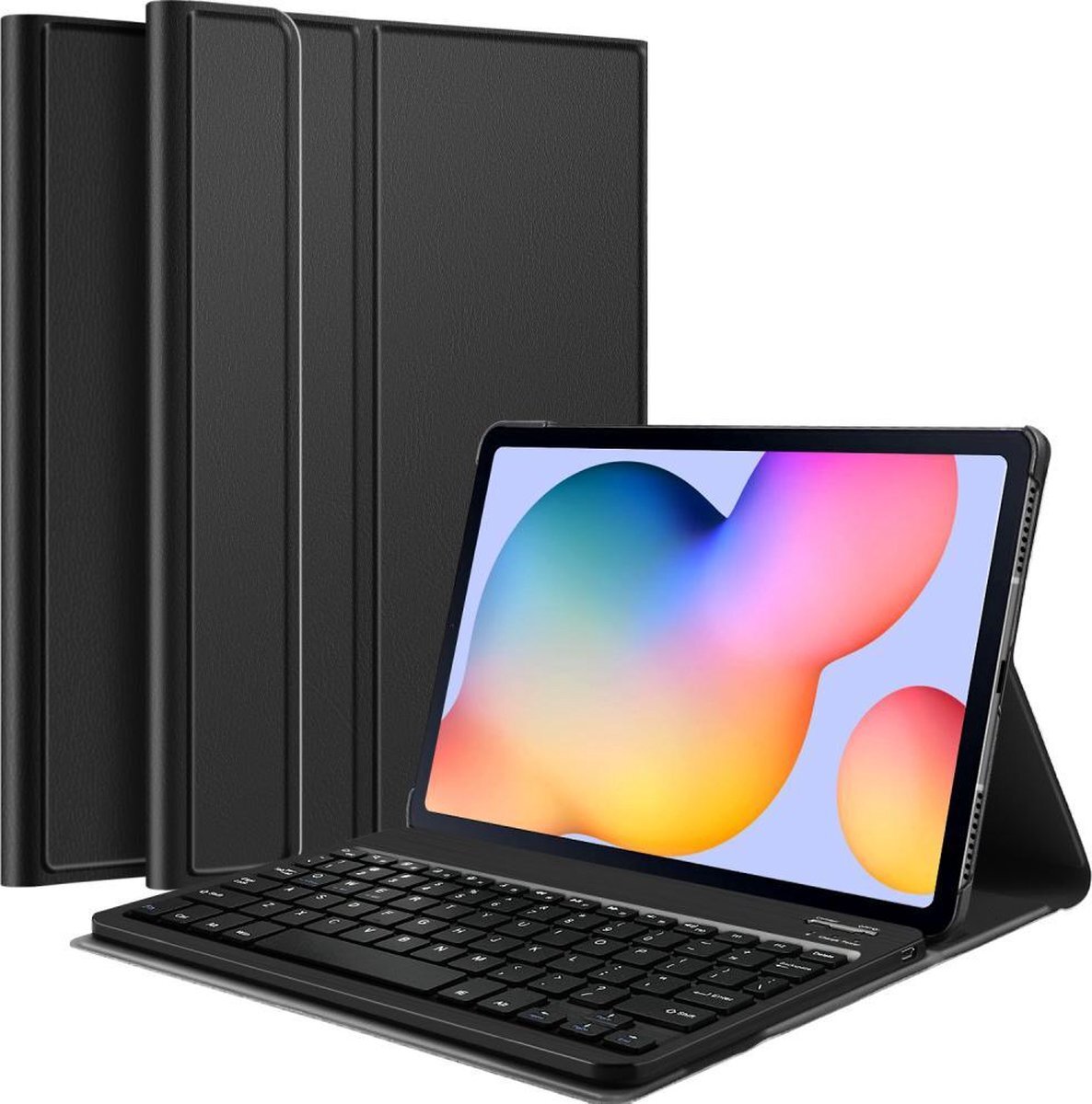 Just in Case Samsung Galaxy Tab S6 Lite Premium QWERTY Bluetooth Keyboard Cover - Zwart