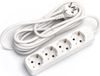 BES LED Stekkerdoos - Verlengsnoer - 3680W - 4 Stopcontacten - 5 Meter - Wit