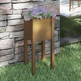 Maison Exclusive - Jardinière, brun miel, 31x31x70 cm, pin massif