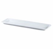 Plasticforte Plantenbak water onder opvangschaal - wit - rechthoek - 59 x 19 cm
