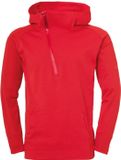 Uhlsport Essential Pro Zip-Hoodie veste d'entraînement rouge hommes