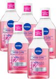 NIVEA Rose Care Eau micellaire pour le visage et les yeux - 5x 400ml